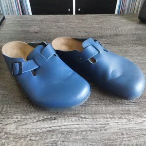 Birkenstock Boston blue oiled leather clogs - 43M EU (10.5 US) mens